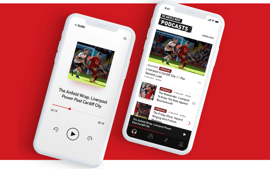 The Anfield Wrap case study for the app